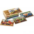 Melissa&Doug Ahşap 12x4 İnşaat Araçları Yapboz