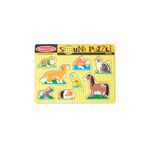 Melissa&Doug Ahşap Sesli Evcil Hayvanlar Ahşap Yapbozlar Yapboz