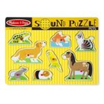 Melissa&Doug Ahşap Sesli Evcil Hayvanlar Yapboz