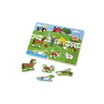 Melissa&Doug Ahşap Sesli Old MacDonal's Farm Yapboz