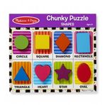 Melissa&Doug Ahşap Tombul Yapboz - Şekiller