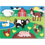 Melissa&Doug Ahşap Tutmalı Çiftlik Yapboz