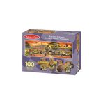 Melissa&Doug Dev Yer Safari 100 Parça Yapbozu
