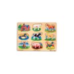 Melissa&Doug MD000268 Çiftlik Hayvanları Ahşap Sesli Yapboz