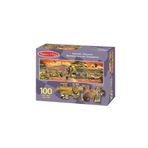 Melissa&Doug MD002873 100 parça Dev Yer Yapbozu - Safari