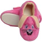 Meliten Kids Kaydırmaz Taban Tavşan Figürlü Ev Okul Çocuk/bebek Pandufu - Antrasit - Pembe - Beyaz