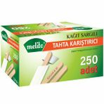Melito Tahta Karıştırıcı Kağıt Sargılı 11 Cm 250'Li