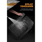 Melka Mg Hs 2018-2023 Uyumlu 4d Havuzlu Oto Paspas %100 Kauçuk Kaydırmazlı - Siyah