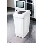 Melkan Home Beyaz Banyo Çöp Kovası 27 Litre Atık Kutusu Cafe Otel Çöp Kovası Geri Dönüşüm Kutusu 27 Litre