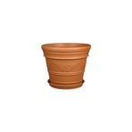 Melkan Home Kahverengi Antik Papatya Desenli Saksı 12 Litre Kahverengi