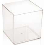 Melkan Home Küp Saksı 2,8 Litre 15 cm Şeffaf Kristal Saksı & Şeffaf Saksı