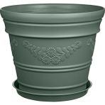Melkan Home Papatya Desen Antik Saksı 21 Litre - 38x32 cm / 21L - Yeşil