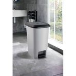 Melkan Home Pedallı Çöp Kovası 10 Litre Gri Çöp Kovası Slim Pedallı Çöp Kovası 10 Litre 36 Cm Metalik Gri Metalik Gri