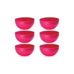 Melkan Home Yuvarlak Mini Kase Set 0,2 Litre X 6 Adet Pembe Pembe