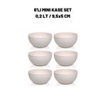 Melkan Home Yuvarlak Mini Kase Set 0,2 Litre X 6 Adet
