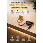 Melko Ahşap-Taş Arkası 12V Dokunmatik Sensör Anahtarı Modern Tasarım ve Yüksek Dayanıklılık
