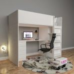 Mell Çalışma Masalı Ranza Membran Kapak Mdf - Beyaz - 100 x 100 cm