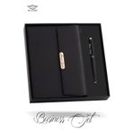 MELL & SWIPE Kişiye İsme Özel Kalem Premium Siyah Ajanda Rubber Kalem Termo Deri Defter Kutulu Set Hediyelik
