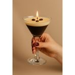 Mellcure Espresso Martini Bardağında Kahve Kokulu Doğal Soya Mumu (2 Adet)