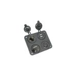 MELLİFERA 12-24V Açma-Kapama Anahtarı USB Portları ile LED Voltmetre Araba Tekne Karavan Için Panel