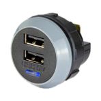 MELLİFERA Otomobil Kamyon Karavan Tekne Yat Kısa Gizli Ayaklı Hızlı Şarj Adaptörü Soketi Dc 12V 4.8A Çift Portlu Araç USB