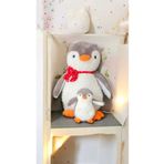 Mellito Yavrulu Peluş Penguen Pingu İkili Peluş Oyuncak Uyku Arkadaşı Yastık
