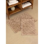 Mellow 2’li Takım Banyo Paspası %100 Pamuk 40X60 + 60X90 Bej