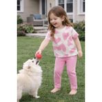 Melodi Kids Kız Çocuk Yazlık Tişört Tayt Takım Pamuklu - 4-5 Y - Pembe