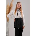 Melodi Scarf İçlik Etek Gömlek Etek Siyah