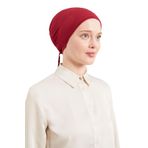 Melodi Scarf Kadın Tesettür Dikişsiz Penye Bone Bordo