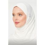 Melodi Scarf Kadın Tesettür Hijab Deniz Havuz Spor Uyumlu Bone Ekru