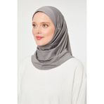 Melodi Scarf Kadın Tesettür Hijab Deniz Havuz Spor Uyumlu Bone Koyu Gri Koyu Gri