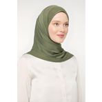 Melodi Scarf Kadın Tesettür Pratik Hijab Spor Şal Haki