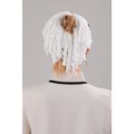 Melodi Scarf Tesettür Için Slim Ince Eşarp Topuzu Topuz Tokası - Standart - Beyaz - Beyaz