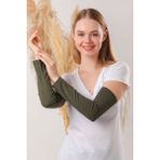 Melodi Scarf Tesettür Kolluk Haki - Standart