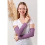 Melodi Scarf Tesettür Kolluk Mor - Standart