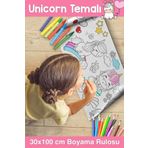 Melolisa 30 Cm Unicorn Dev Boy Boyama Kağıdı - Tek Boynuzlu At Boyama - Jumbo Painting Paper