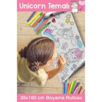 Melolisa 30x100 CM Unicorn Temalı Boyama Kağıdı