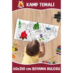 Melolisa Kamp Dev Boy Boyama Kağıdı - Farm Kids Coloring Roll - Giant Painting Paper Roll For Kids - Beyaz - 1 Adet
