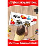 Melolisa Şimşek Mcqueen Temalı Boyama Rulosu 30X125 cm