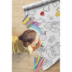 Melolisa Unicorn Temalı Aktivite Boyama Kağıdı 2.5 Metre Rulo - Bebek Ve Çocuk Için Eğitici Aktivite Kağıdı
