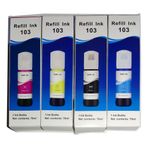 Melsan Epson ile Uyumlu EcoTank L3150 Mürekkep Muadil Set 4 Renk Takım