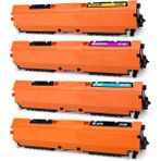 Melsan Hp ile Uyumlu Color Laserjet CP1025 Toner Takım Yüksek Kapasite Muadil 4 Renk - Siyah - 0,35 - 1,10 kg