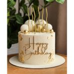 Melt Pastry Kitchen Kıvrımlı Mum Pasta Mumu Spiral Kıvrık Mum 6'lı - Altın