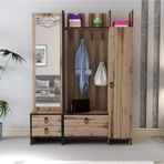 Meltem Çelik - Bmdekor Aynalı Portmanto Loft Çırağan