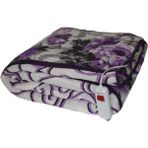 Meltem Çift Kişilik ( Ekstra Ebat) Elektrikli Battaniye 140X175 - Mor - 100 x 120 cm