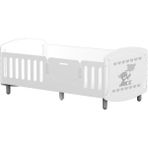 Meltem Kids Sweet Bear Çocuk Odası Montessori Karyola 90x190 cm + YATAK HEDİYE - Beyaz