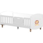 Meltem Kids Sweet Lion Çocuk Odası Montessori Karyola 90x190 cm + YATAK HEDİYE - Beyaz
