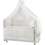 Meltem Kids Woody Sallanır Anne Yanı Beşik Ahşap Bebek Beşiği 60x120 cm (beyaz-ekru) - Beyaz - Ekru