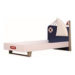 Meltem Pacific Çocuk Odası Tek Kişilik Karyola 120x200 Cm Beyaz-Lacivert